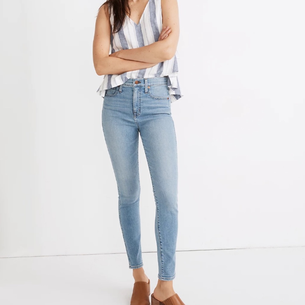 Madewell 9" High-Rise Skinny Blue Denim Jeans Size 26